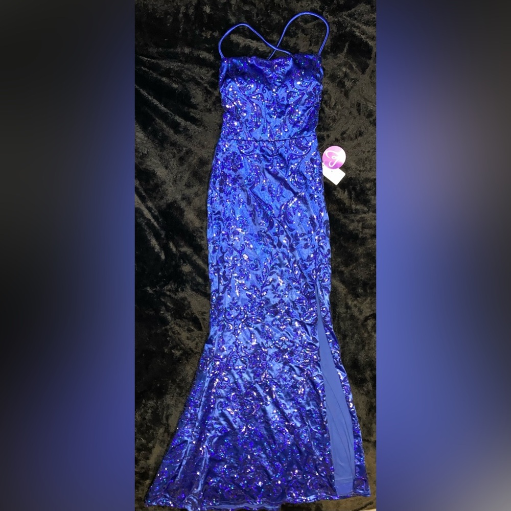 NWT Windsor Royal Blue Sequin Dress